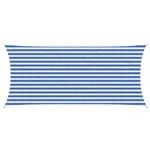 vidaXL Zonneschaduwzeil Blauw en Wit 2 x 5 m HDPE