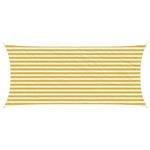 vidaXL Zonneschaduwzeil Geel en Wit 2 x 5 m HDPE