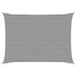 vidaXL Zonneschaduwzeil Antraciet en Wit 5 x 7 m HDPE