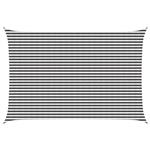 vidaXL Zonneschaduwzeil Antraciet en Wit 4 x 6 m HDPE