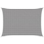 vidaXL Zonneschaduwzeil Antraciet en Wit 3,5 x 5 m HDPE