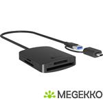 ICY BOX IB-CR302-CU3 geheugenkaartlezer USB 3.2 Gen 1 (3.1 Gen 1) Type-A Zwart