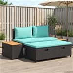 vidaXL Buiten bankenset 4-Aantal zitplaatsen 4 pcs 55 x 30 x 39 cm