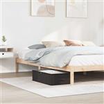 vidaXL Opbergdoos met transparant bovenraam 6 pcs Antracietkleurig