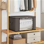 vidaXL Opbergdoos met Transparante Zijraam 6 pcs Grijs 60 x 43 x 35 cm