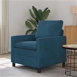 vidaXL Bank Blauw 76 x 81 x 87,5 cm Fluweel