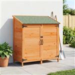 vidaXL Tuinschuur Bruin 106,5 x 56 x 113,5 cm Massief Vurenhout