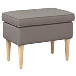 vidaXL Voetenbank Taupe 55 x 35 x 41 cm