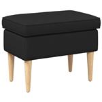vidaXL Voetenbank Zwart 55 x 35 x 41 cm