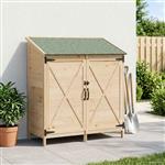 vidaXL Tuinschuur Naturel 106 x 56 x 113,5 cm Massief Vurenhout