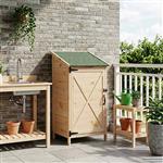 vidaXL Tuinschuur Naturel 59,5 x 56 x 113,5 cm Massief Vurenhout