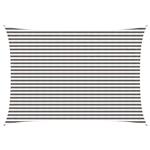 vidaXL Zonneschaduwzeil Lichtgrijs en wit. 3 x 6 m HDPE