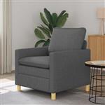 vidaXL Bank Donkergrijs 76 x 81 x 87,5 cm Stof
