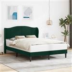vidaXL Bedframe met hoofdeinde Donkergroen 120 x 200 cm Fluweel