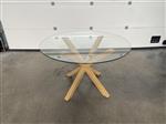 (108) Nieuw ronde tafel glazen blad 