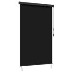 vidaXL Rolgordijn Zwart 180 x 250 cm Stof en Aluminium