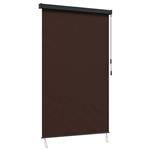 vidaXL Rolgordijn Bruin 100 x 250 cm Stof en Aluminium