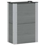 vidaXL Verhoogde plantenbak Grijs 50 x 30 x 72 cm