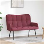 vidaXL 2-Zits Sofa Wijnrood 115 x 61 x 87 cm Stof