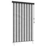 vidaXL Rolgordijn Antraciet en Wit 60 x 250 cm Stof en Aluminium