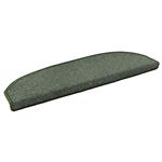 vidaXL Zelfklevende Trapmatten 15 pcs Donkergroen 80 x 24,5 x 3,5 cm