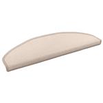 vidaXL Zelfklevende Trapmatten 15 pcs Taupe 80 x 24,5 x 3,5 cm
