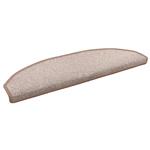 vidaXL Zelfklevende Trapmatten 15 pcs Licht Bruin 80 x 24,5 x 3,5 cm