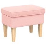 vidaXL Voetenbank Roze 55 x 35 x 41 cm Bouclé