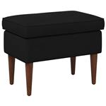 vidaXL Voetenbank Zwart 55 x 35 x 41 cm Fluweel
