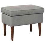 vidaXL Voetenbank Lichtgrijs 55 x 35 x 41 cm Fluweel