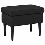 vidaXL Voetenbank Zwart 55 x 35 x 41 cm Stof