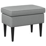 vidaXL Voetenbank Lichtgrijs 55 x 35 x 41 cm Stof