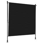 vidaXL Buiten Rolgordijn Zwart 150 x 270 cm