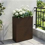 vidaXL Hoge Plantenbak 55 x 22 x 70 cm Ja