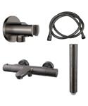 Badset Wiesbaden Caral Thermostatisch Doucheslang Staafhanddouche Gunmetal