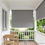 vidaXL Buitenrolgordijn UV-bescherming Lichtgrijs 100 x 140 cm