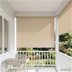 vidaXL Buitenrolgordijn UV-bescherming Beige 100 x 230 cm