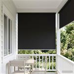 vidaXL Buitenrolgordijn UV-bescherming Antracietkleurig 200 x 140 cm