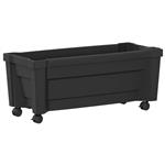 vidaXL Calypso plantenbak met wielen Antracietkleurig 79 x 35 x 33 cm