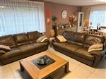  Gratis! 2 lederen 3-zit zetels met relax