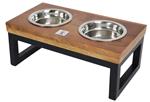 Voederstaander Hout Met Metalen Frame 35cm