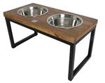 Voederstaander Hout Met Metalen Frame 56cm