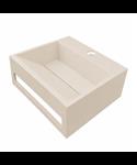 Fontein Julia Rechthoekig 30x28x12.5cm Solid Surface Beige