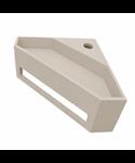 Hoekfontein Julia Driehoekig 35x35x16cm Solid Surface Beige