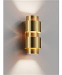 Wandlamp Hipp Design Simar Half Rond PVD Messing 3000K Dimbaar IP44