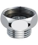 Verloopnippel Riko M22 binnen x 1/2'' buiten Chroom