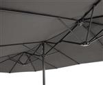 Grote en brede vaste 3punts parasol