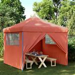 vidaXL Partytent 292 x 292 x 315 cm Terracotta Oxford Stof