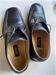 zwarte lederen schoen voor heren te koop