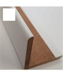 Hoeklijst MDF Sanimex 260x2.8x2.8cm Hoogglans Wit